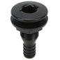 Boats Fitting Boat Through Hull Connector 3/4in ABS Plastic Hose Coupling Drain Outlet Accessory Drain Scupper Thru Hull Fitting