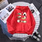 Sushi Cat's Day Harajuku Printed Hoody Womens Fashion Loose Clothing Autumn Fleece Sweatshirt Casual O-Neck Female Streetwear