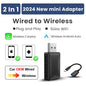 Wireless Android Auto Adapter Carplay Wireless Smart Bluetooth Dongle 2in1 For Dacia Spring Logan Sandero Stepway Duster Jogger