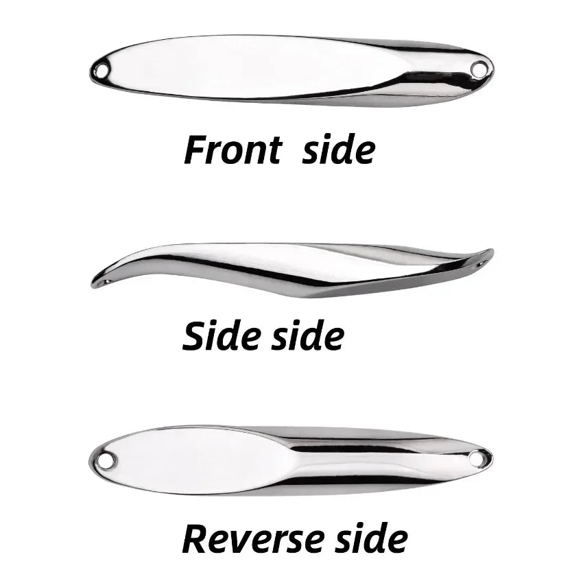 1PC Spinner Spoon Metal Lures 5g 10g 15g 20g 25g 30g 40g 60g 90g Treble Hook Artificial Bait for Bass Trout Pesca Fishing Tackle