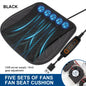 Universal Car Seat Summer Cool Air Seat Cushion With USB Fan Fast Blowing Ventilation Seat Cooling Refrigerated Car Seat