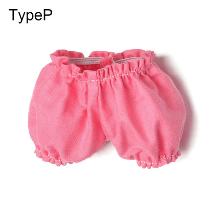 1PC Doll Shirt Pants For 20 cm Doll Clothes Black White Cute Mini Doll Clothes Dress Up Game Toys Doll Accessories Kids Gift