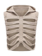 CHRONSTYLE Unisex Men Women Long Sleeve Hoodies Skeleton Hollow Out Solid Sweatshirts Streetwear Spring Fall Party Clubwear 2023