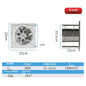 6/7/8inch Inline Extractor Exhaust fan Ventilation Pipe Fan Bathroom Kitchen Wall Window Stainless Steel Attic Ventilator