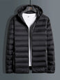 Large Size Winter Hooded Ultra Light Down Jacket Men Windbreaker Outwear 90% White Duck Down Padded Puffer Warm Coat 6XL 7XL 8XL
