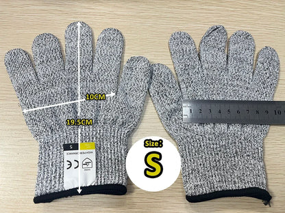 HPPE Level 5 Safety Anti Cut Gloves High-strength Industry Kitchen Gardening Anti-Scratch Anti-cut Glass Cutting Multi-Purpose