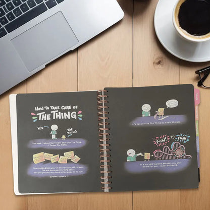 Anti-Planner Tag Book 2024 How To Get Sht Done When You Don't Feel Like It School Office Stationery ADHD Planner for Adults