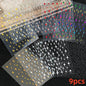 8Pcs Red Heart Nail Stickers 3D Bronzing Silver Gold Heart Shape Star & Moon Metal Totem Nail Slider Self-Adhesive DIY Nail Art*