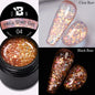BOZLIN 5ML Color Solid Nail Gel Colorful Painting Nail Art Varnish Semi Permanent Solid Polish UV Nail Gel Top Coat Manicure