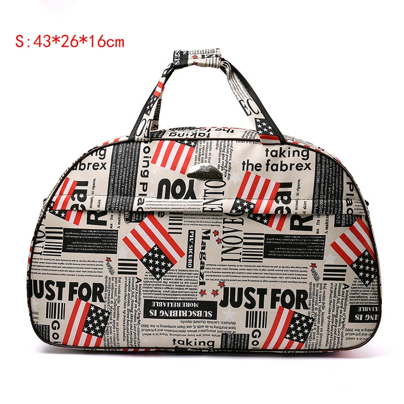 Large Capacity Handbag Travel Bag for Women Fashion Cartoon Luggage Bag Men Weekend Travel Bag Waterproof Shoulder Travel Duffle