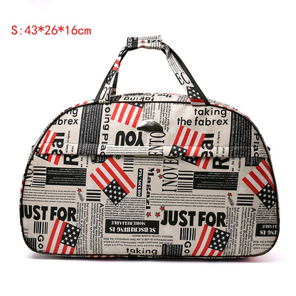 Large Capacity Handbag Travel Bag for Women Fashion Cartoon Luggage Bag Men Weekend Travel Bag Waterproof Shoulder Travel Duffle