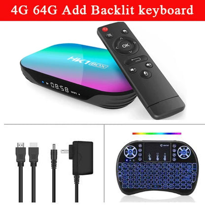 HK1 BOX Smart TV BOX Amlogic S905X3 Android 9.0 1000M 4GB 64GB 128GB 2.4G&5G Dual Wifi 3D BT 8K 4K Media Player Set Top Box