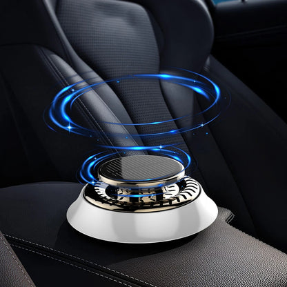 1pc Car Air Solar Creative Rotation Perfume Diffuser Small Lasting Fragrance Air Cleaning Car Interior Accessories
