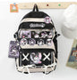 Anime Kuromi Cinnamoroll Melody Backpack Students Book School Bag Kawaii Girls Laptop With Badages