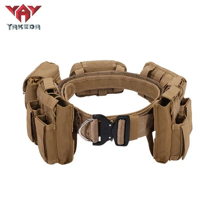 YAKEDA 6 in 1 Tactical Waist Bag Outdoor Multifunction Climbing Storage Bag Hiking Hunting tactical Pouch Belt Pocket Bag