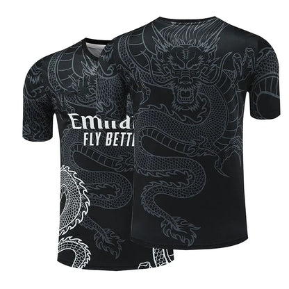 Popular Design 3D Printed Chinese Dragon Crew Neck Short Sleeve T-shirt For Men Casual Summer T-Shirt Vacation Resorts Tee Tops