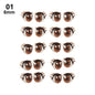 10Pairs Long Eyelashes Cute Love Cartoon Eyes Stickers Anime Figurine Doll Face Organ Paster Clay Decals DIY Doll Accessories