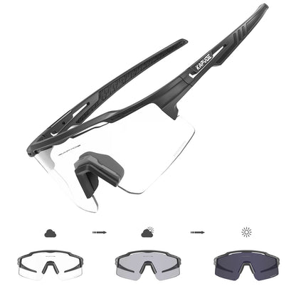 KAPVOE Woman Photochromic Sunglasses UV400 Bike Bicycle Glasses Men's Sports Cycling Eyewear Outdoor MTB Glasses Bike Goggles