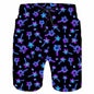 Cartoon Music Colorful Graffiti Beach Shorts Men 3d Print Swim Trunks Summer Surf Board Shorts 80s 90s Street Short Pants