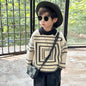 Korean Children's Sweaters Retro Style Boys Fall and Winter Thickening New Winter Baby Knit Shirt Lapel Polo Collar Knit Sweater