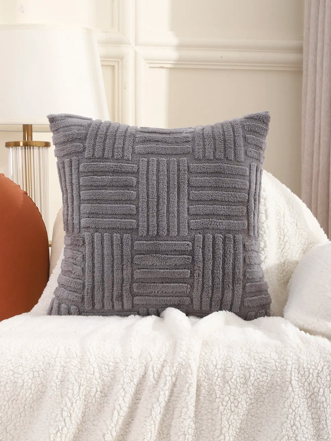 Super Soft Plush Pillow Cover Winter Throw Cushion Cover for Sofa and Bedside, Living Room Nordic Decorations Pillowcase