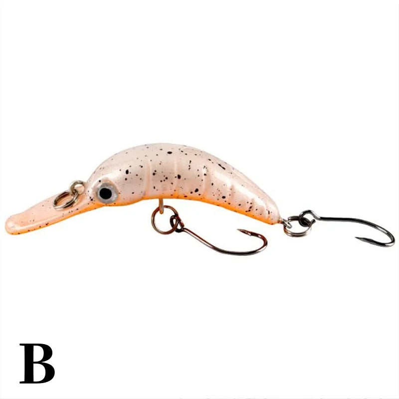 5.2cm/2.6g Micro Rice Worm Slow-sinking Plastic Fake Bait Artificial Hard Bait Bionic Lure Trout Pike Bass Fishing Accessories