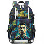 Ronaldo Print Student School Bag Children's Backpack Outdoor Travel Bag