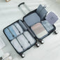 6/7 Pcs Set Travel Organizer Storage Bags Suitcase Packing Cubes Cases Portable Wardrobe Luggage Clothes Shoe Pouch Fold