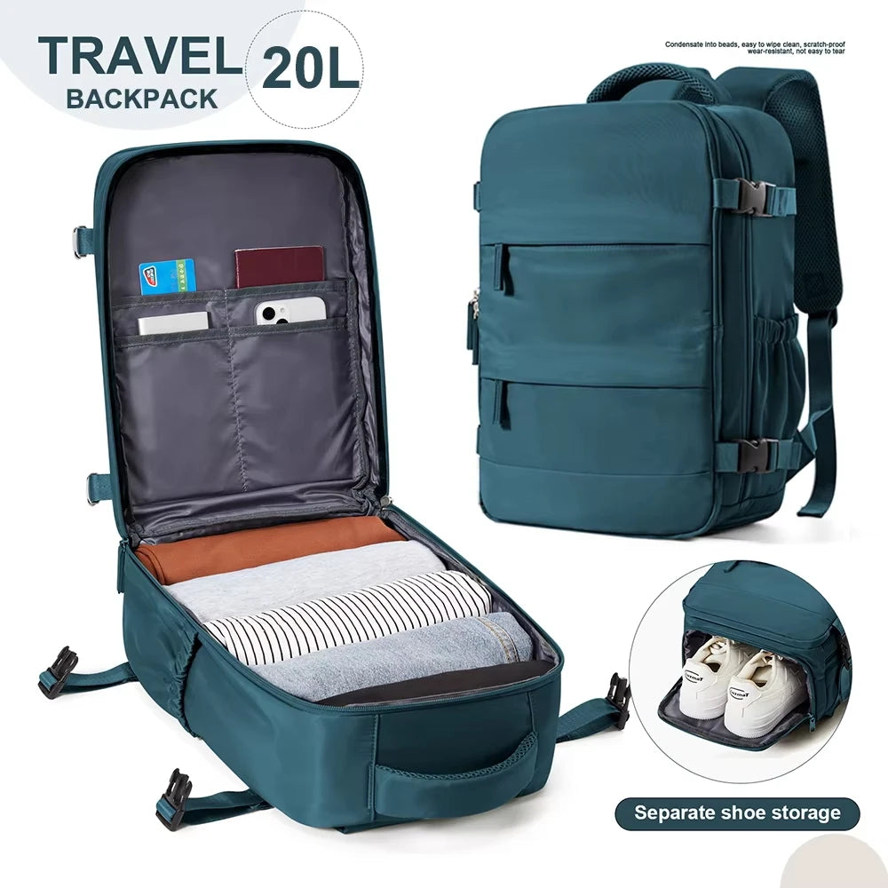 Women Men Hand Luggage Ryanair 40x20x25 Backpack Business Laptop Bag College Travel Backpack Waterproof Carry on Cabin Backpack