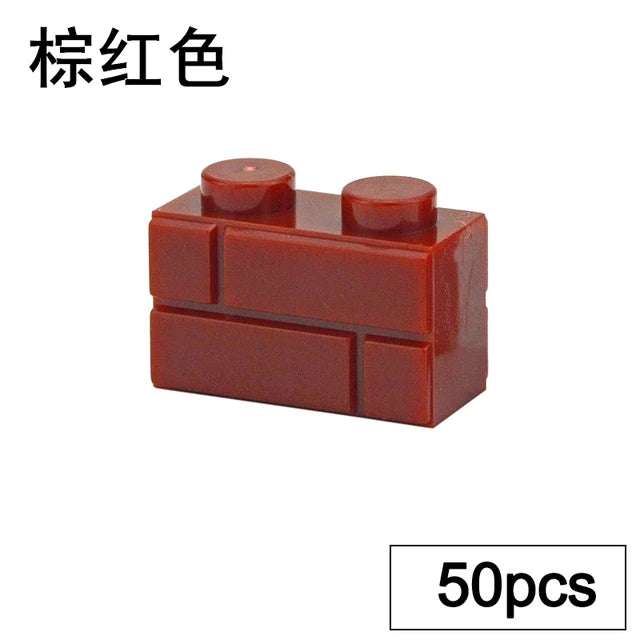 DIY Wall Bricks 1x4 1x3 1x2 Dots Thick Building Block Educational Creative House Contruction Toys Compatible With 15533 For Kids