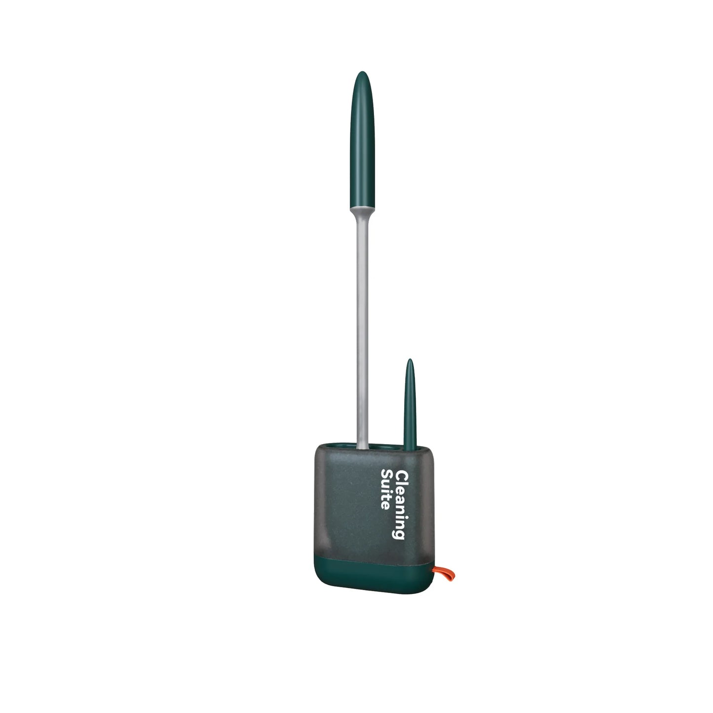 2 IN 1 Silicone Toilet Brush with Holder Toilet Cleaning Suite Wall-mounted Cleaning Tools for Bathroom Accessories Sets