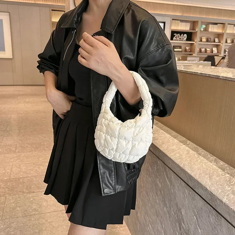 Fashion Quilted Shoulder Bags for Women Handbag Mini Cloud Pleated Bags Puffer Dumpling Bag Luxury Tote Bags bolsa feminina