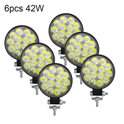 NLpearl 42W 48W Mini LED Work Light 12V 24V LED Light Bar Off Road Spotlight for Jeep Truck 4X4 Car SUV ATV Barra LED Headlights