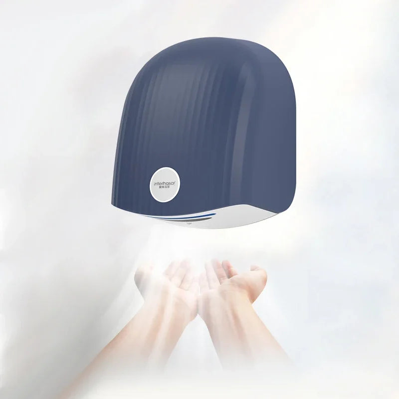 interhasa! New Automatic Hand Dryer Hot Cold High Speed Wind Wall Induction Hand Dryers 1200W for Commercial Bathroom Toilet