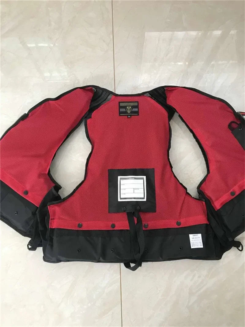 Man Fishing Vest Outdoor Buoyancy Vest for Men Multi-functional Breathable Life Vest Jacket for Drifting Swimming