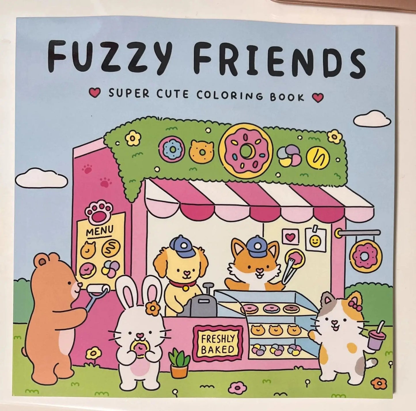 Cartoon Coloring Book For Adults And Teens Featuring Adorable Creatures for Christmas Gifts To Relax In A Cozy Hygge Moment