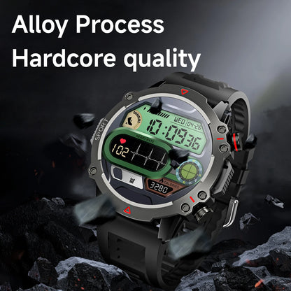 AMOLED SmartWatch Rugged Military BT Call Smart Watch Sports Fitness Tracker 1.53 inch 360*360 HD Screen 30 Days Standby Men