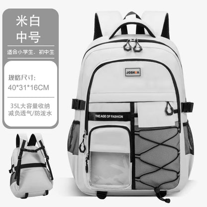 Children School Bags for Teenage Boys Girls Lightweight Junior High School Backpacks Kids Students Schoolbag Large Grade 3-9