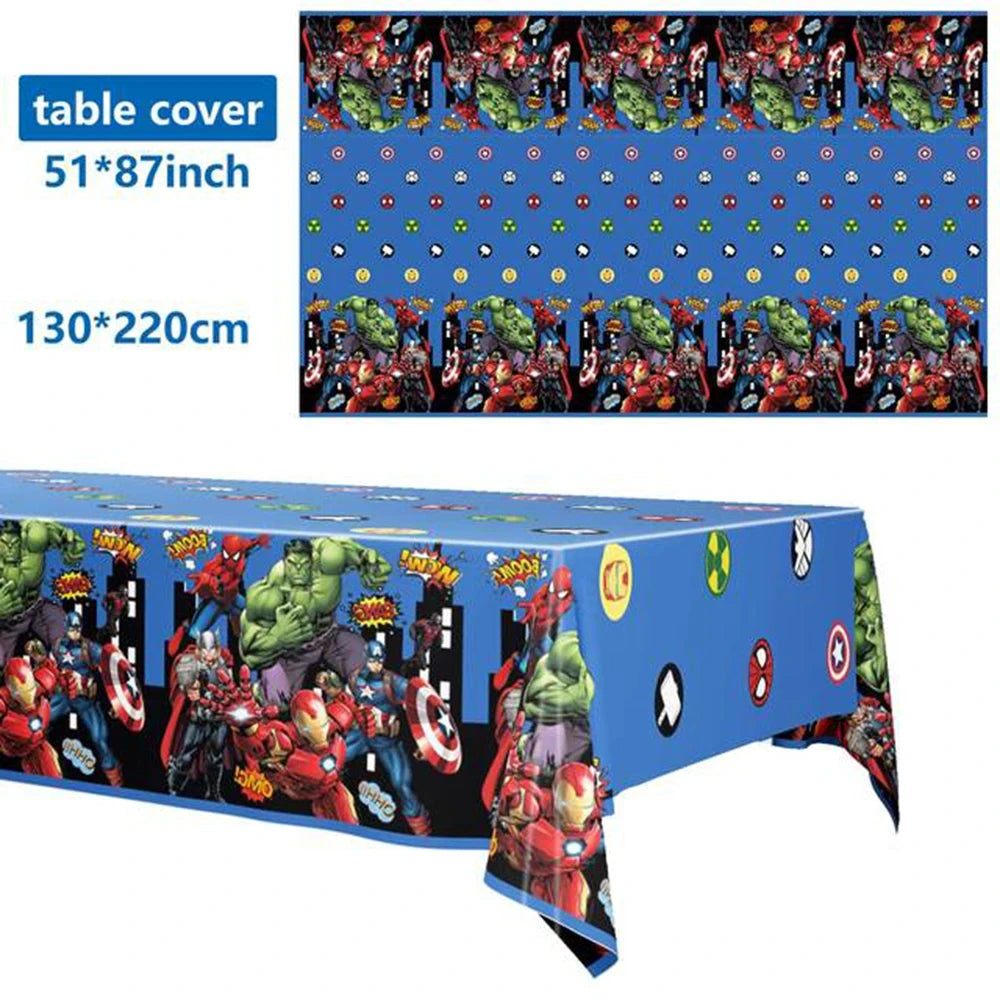 Tablecloth Decorations Spiderman Birthday Party Supplies Spiderman Theme Disposable Table Cover Kid Birthday Party Supplies Baby
