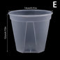 1Pc Clear Flower Pot Planter With Tray 10cm/12cm/14cm PP Transparent Flower Pot Orchid Pot With Holes For Home Office Desk