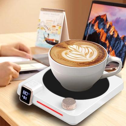 110V/220V Coffee Cup Heater Electric Mug Heater Constant Temperature 9 Gear Settings Keep Milk Tea Warm Heating Pad Coaster