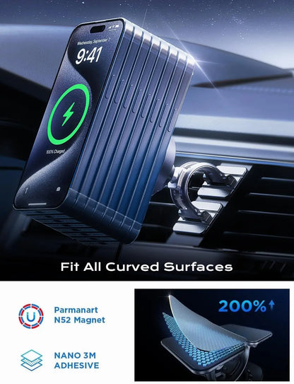 LISEN for 15W MagSafe Car Mount Charger Universal Phone Magnetic Wireless Car Fast Charging Mount Car Accessories for iPhone 15