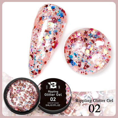BOZLIN 5ML Color Solid Nail Gel Colorful Painting Nail Art Varnish Semi Permanent Solid Polish UV Nail Gel Top Coat Manicure