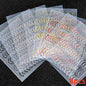 8Pcs Red Heart Nail Stickers 3D Bronzing Silver Gold Heart Shape Star & Moon Metal Totem Nail Slider Self-Adhesive DIY Nail Art*