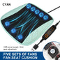 Universal Car Seat Summer Cool Air Seat Cushion With USB Fan Fast Blowing Ventilation Seat Cooling Refrigerated Car Seat