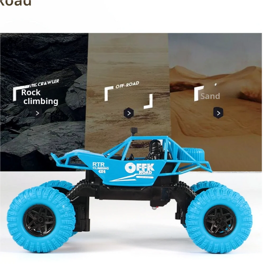 1 Pc 2Channels Children's Remote-Controlled Car Electric Off-Road High-Speed Drift Racing Boy Climbing Car Toy(Without Battery)