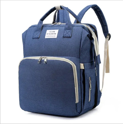 Portable Mommy Baby Diaper Bag Backpack Changing Pad Fashion Backpack USB Interface Babies Bags Station