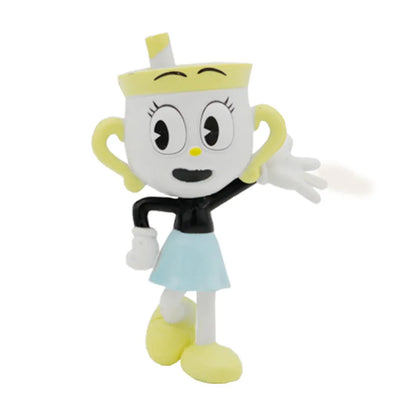 6pcs 9cm PVC Cup Head Game Model Cuphead Anime Action & Toy Figures Set