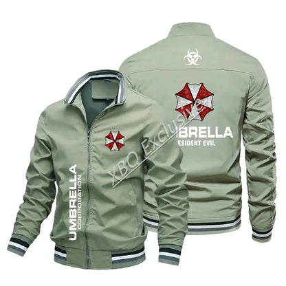 2024New Men's Thin Baseball Jacket Locomotive with Umbrella Corporation Logo For Four Seasons New Fashion