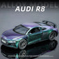 1:32 Audi R8 Supercar Alloy Model Car Toy Diecasts Metal Casting Sound and Light Car Toys For Children Vehicle